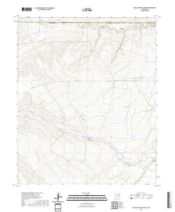 Swallow Nest Canyon, NM — USGS 7.5-minute topo (2023)