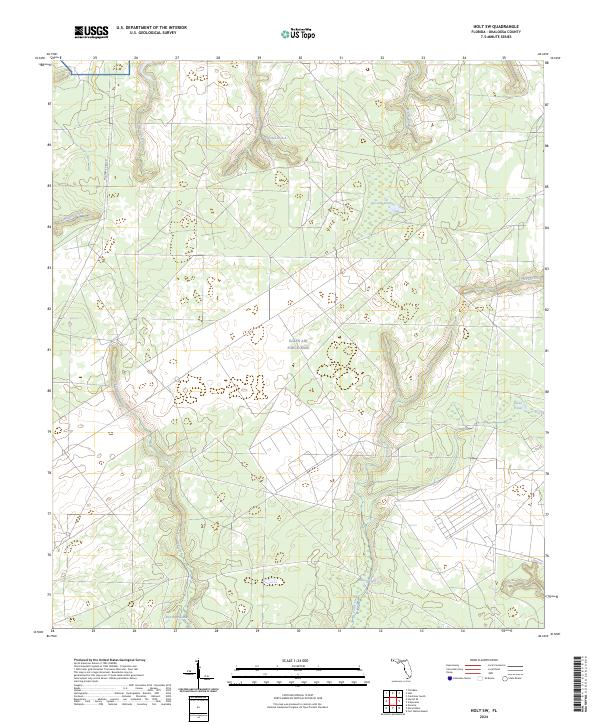 Holt SW, FL — USGS 7.5-minute topo (2024)