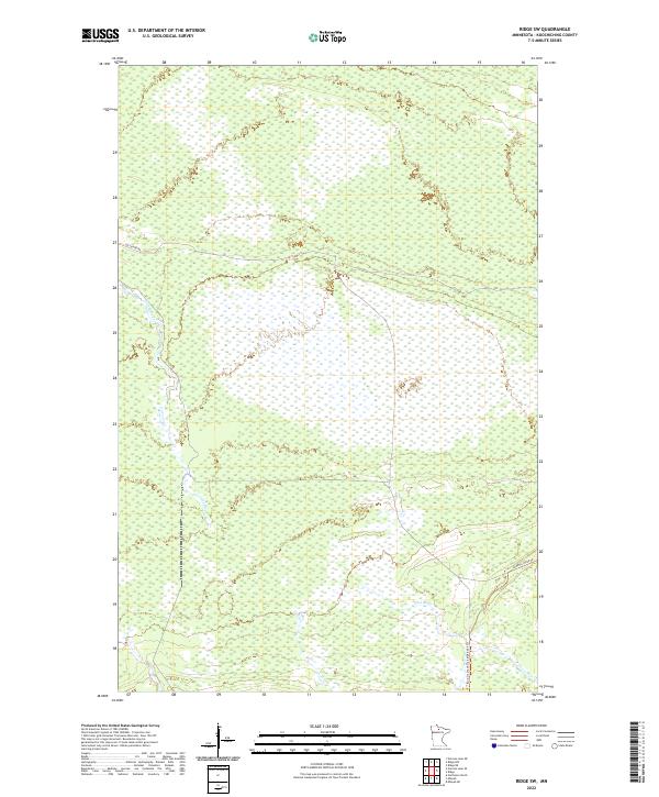 Ridge SW, MN — USGS 7.5-minute topo (2022)