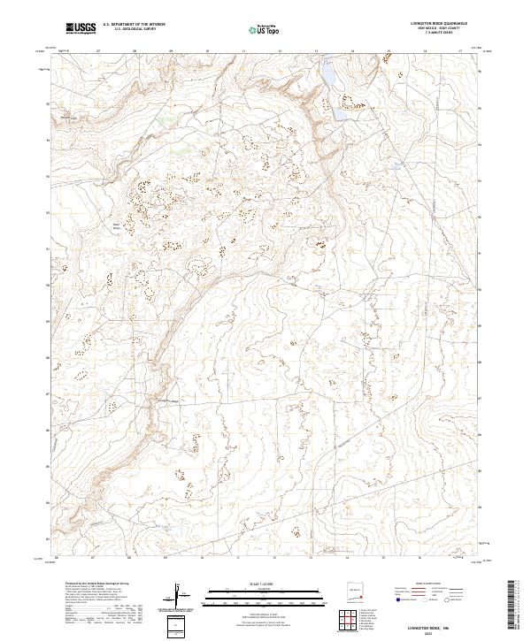 Livingston Ridge, NM — USGS 7.5-minute topo (2023)