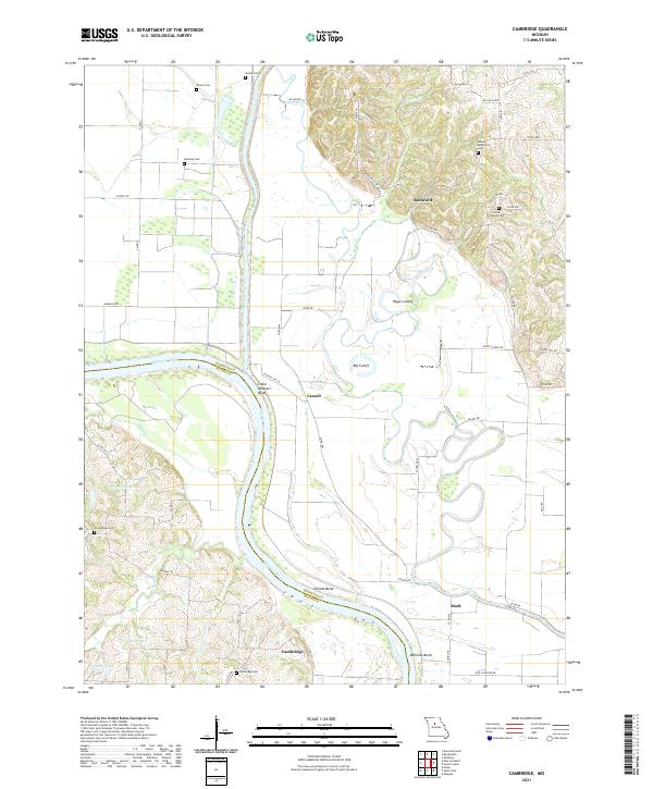 Cambridge, MO — USGS 7.5-minute topo (2021)