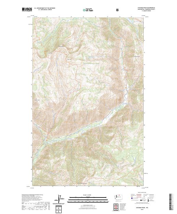 Coleman Peak, WA — USGS 7.5-minute topo (2023)