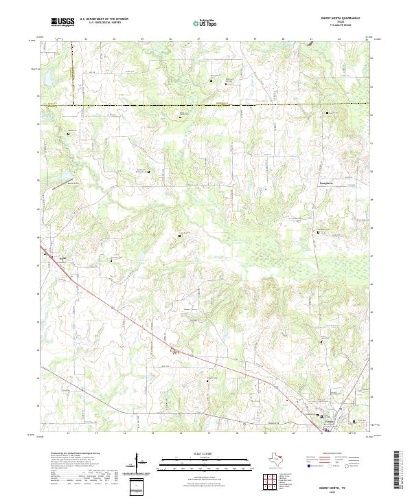 Emory North, TX — USGS 7.5-minute topo (2022)