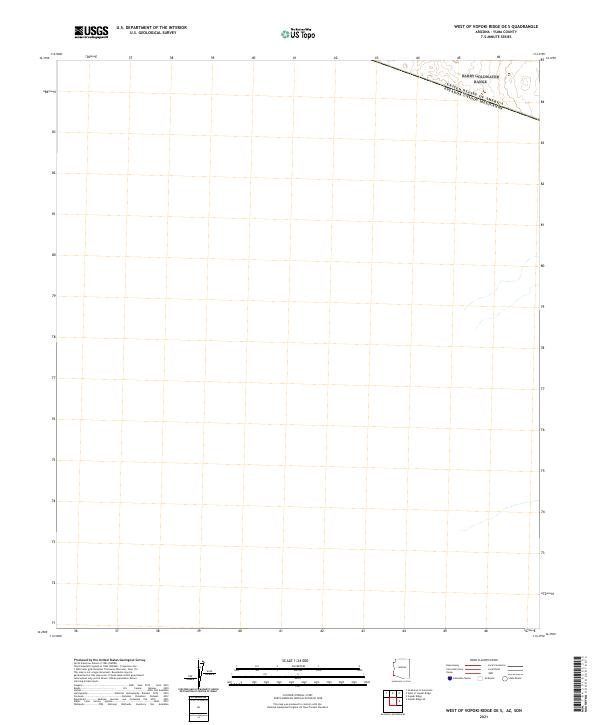 West of Vopoki Ridge OE S, AZ,SON, US — USGS 7.5-minute topo (2021)