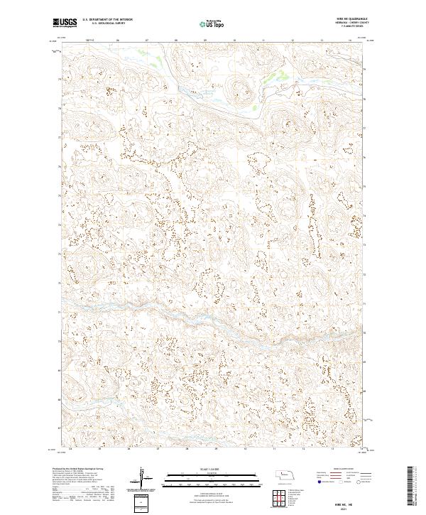 Hire NE, NE — USGS 7.5-minute topo (2021)