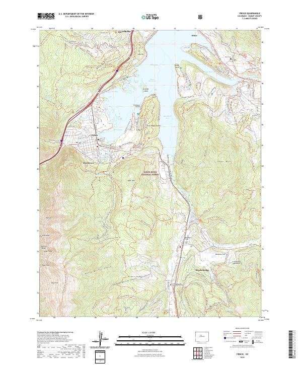 Frisco, CO — USGS 7.5-minute topo (2022)