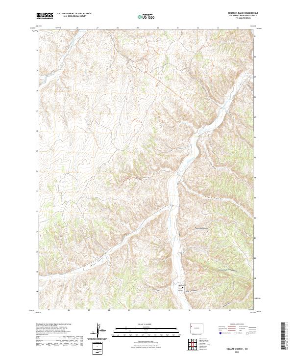 Square S Ranch, CO — USGS 7.5-minute topo (2022)