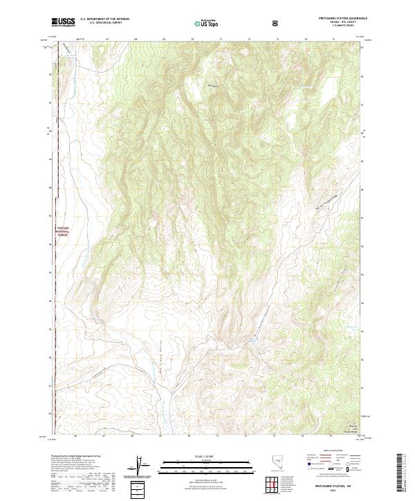 Pritchards Station, NV — USGS 7.5-minute topo (2021)