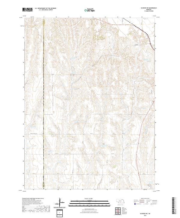 Elwood SW, NE — USGS 7.5-minute topo (2021)