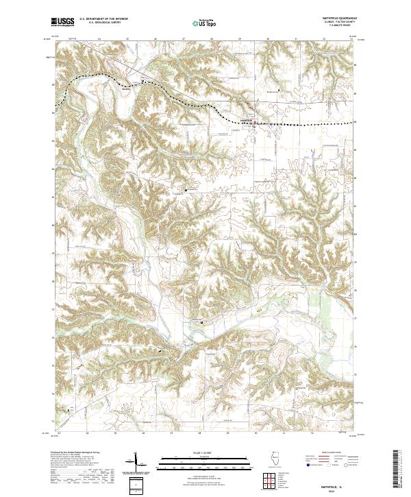 Smithfield, IL — USGS 7.5-minute topo (2024)