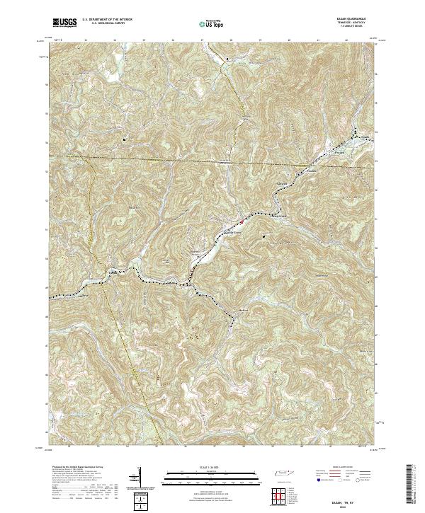 Eagan, TN-KY — USGS 7.5-minute topo (2022)