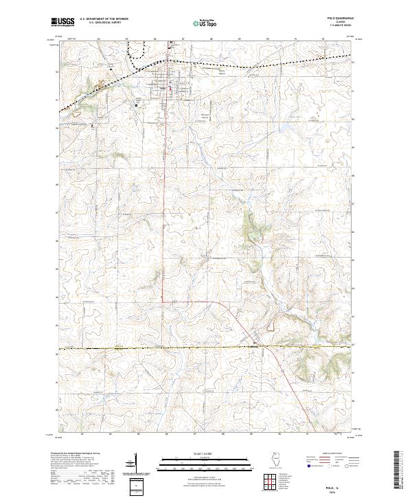 Polo, IL — USGS 7.5-minute topo (2024)