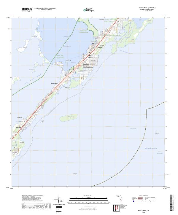 Rock Harbor, FL — USGS 7.5-minute topo (2024)
