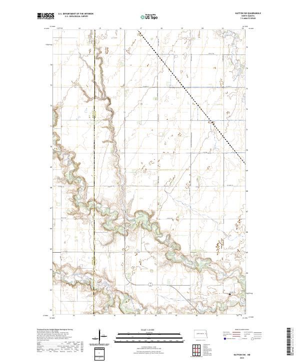 Hatton SW, ND — USGS 7.5-minute topo (2024)
