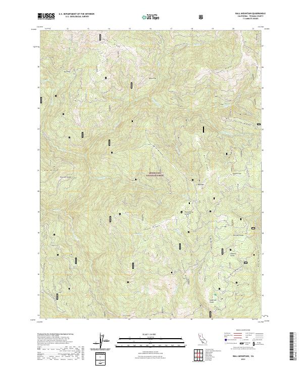 Ball Mountain, CA — USGS 7.5-minute topo (2021)