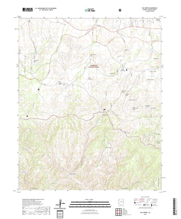 Day Spring, AZ — USGS 7.5-minute topo (2021)