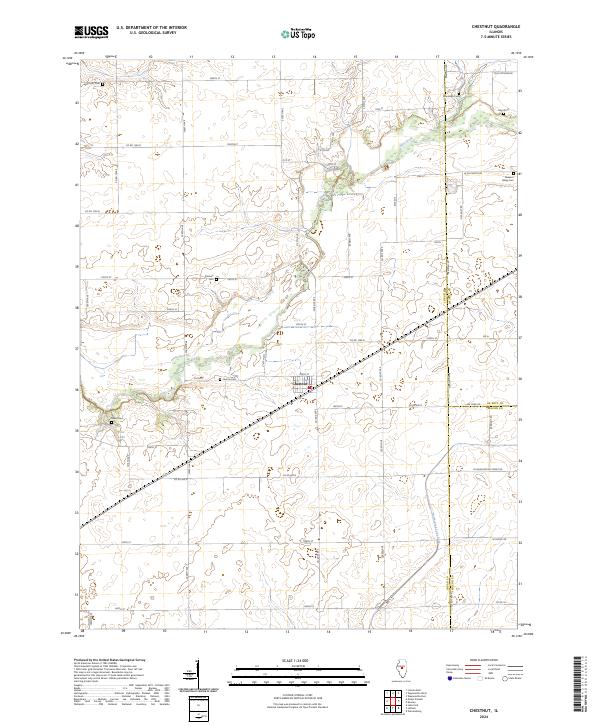 Chestnut, IL — USGS 7.5-minute topo (2024)