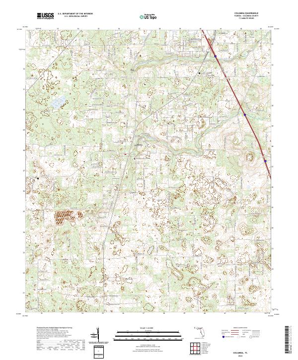 Columbia, FL — USGS 7.5-minute topo (2024)
