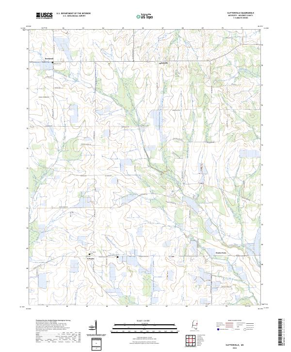Cliftonville, MS — USGS 7.5-minute topo (2024)