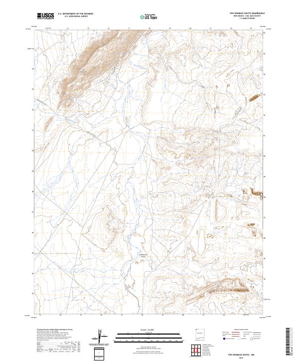 The Hogback South, NM — USGS 7.5-minute topo (2023)