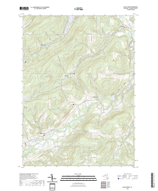 Black Creek, NY — USGS 7.5-minute topo (2023)