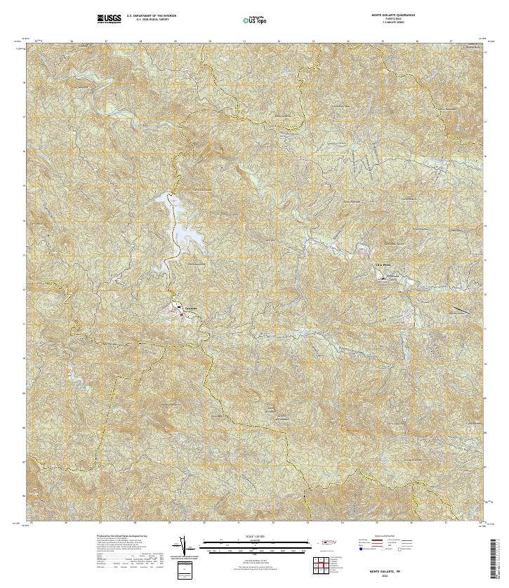 Monte Guilarte, PR — USGS 7.5-minute topo (2024)