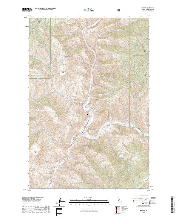 Riggins, ID — USGS 7.5-minute topo (2024)