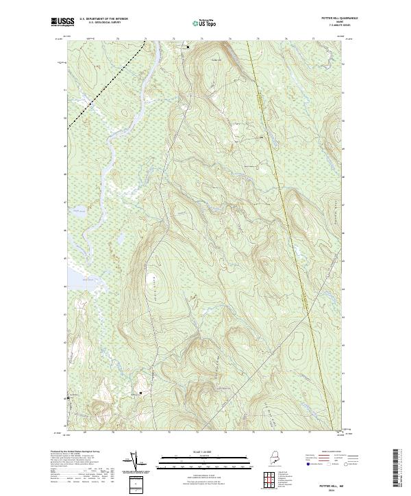 Potter Hill, ME — USGS 7.5-minute topo (2024)