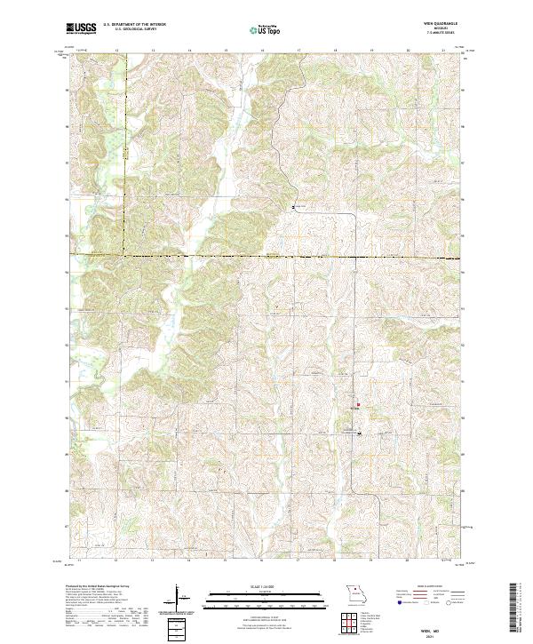 Wien, MO — USGS 7.5-minute topo (2021)