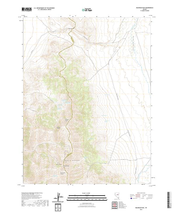 Railroad Pass, NV — USGS 7.5-minute topo (2021)