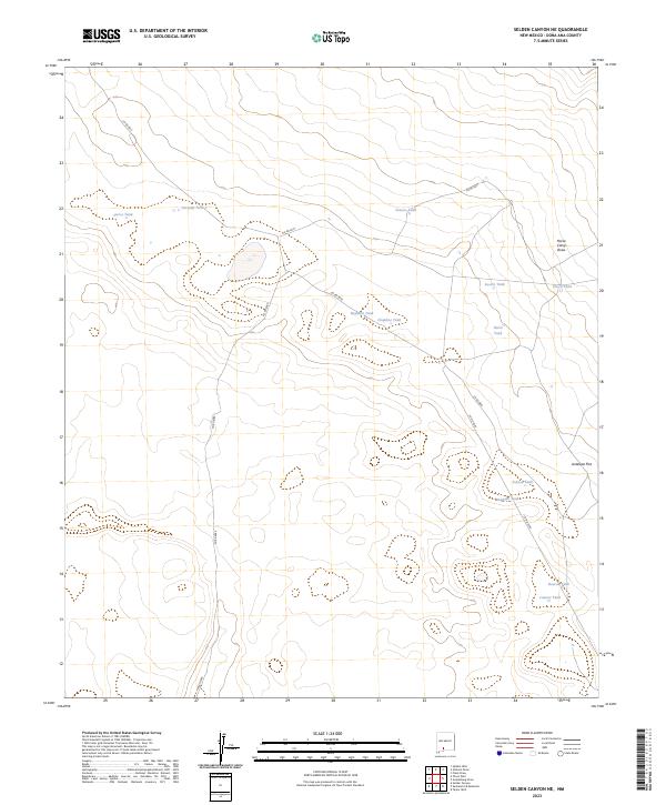 Selden Canyon NE, NM — USGS 7.5-minute topo (2023)