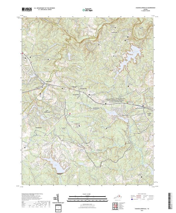 Chancellorsville, VA — USGS 7.5-minute topo (2022)