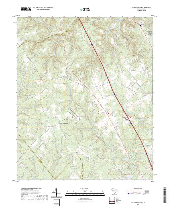 Staley Crossroads, SC — USGS 7.5-minute topo (2024)