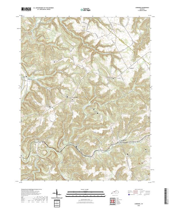 Lodiburg, KY — USGS 7.5-minute topo (2022)