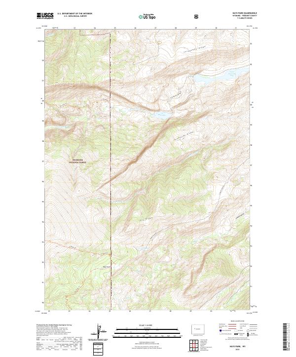 Hays Park, WY — USGS 7.5-minute topo (2021)