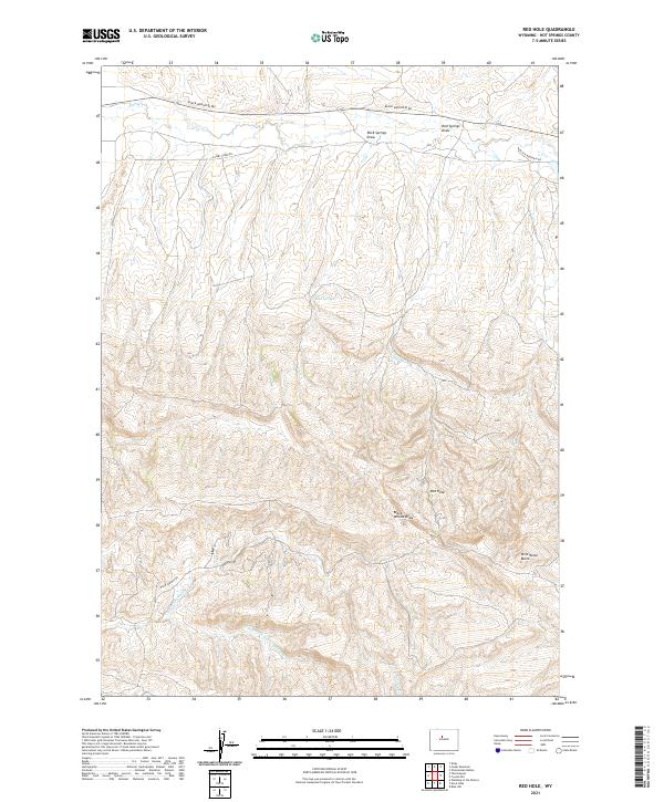 Red Hole, WY — USGS 7.5-minute topo (2021)