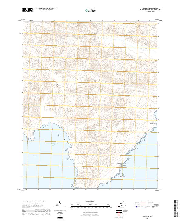Attu C-4 SE, AK — USGS 7.5-minute topo (2021)