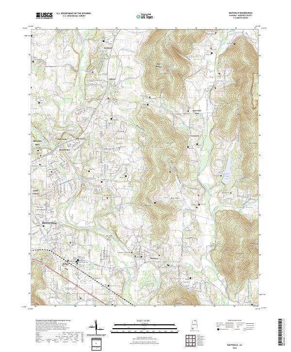 Maysville, AL — USGS 7.5-minute topo (2024)