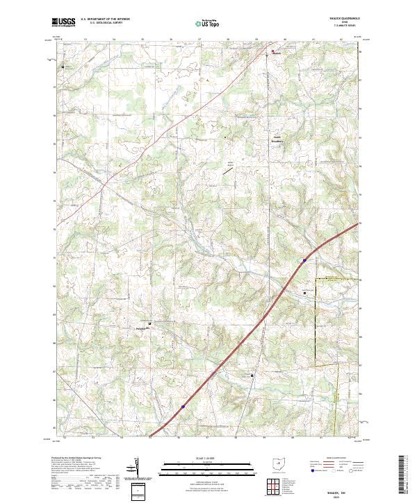 Shauck, OH — USGS 7.5-minute topo (2023)