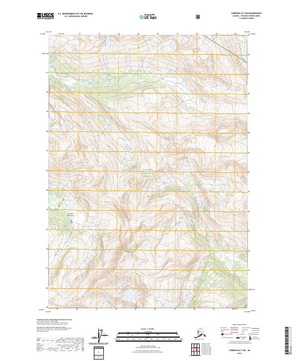 Cordova D-7 NE, AK — USGS 7.5-minute topo (2024)