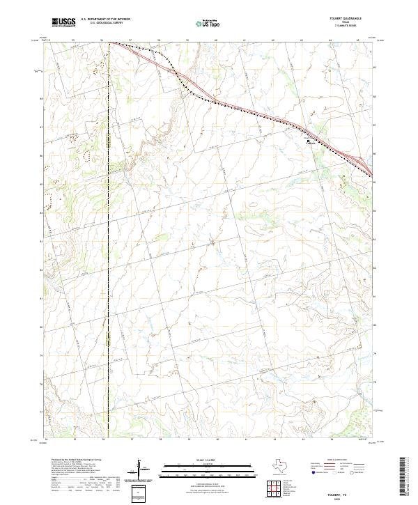 Tolbert, TX — USGS 7.5-minute topo (2022)