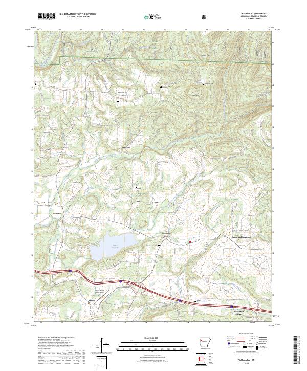 Watalula, AR — USGS 7.5-minute topo (2024)