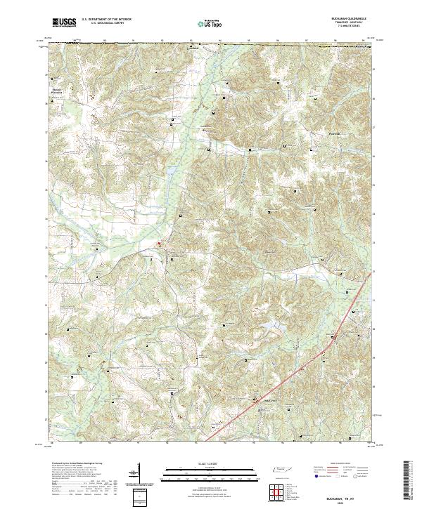 Buchanan, TN-KY — USGS 7.5-minute topo (2022)