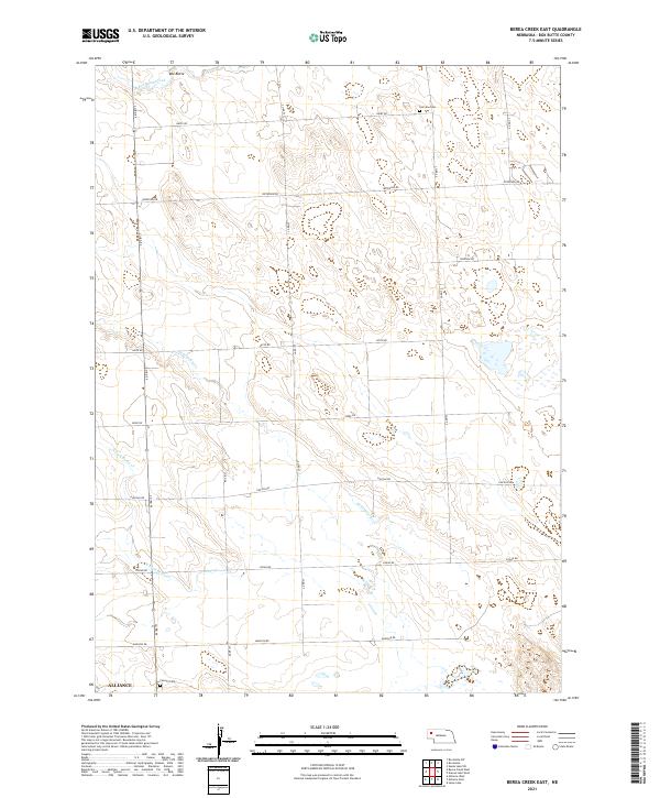 Berea Creek East, NE — USGS 7.5-minute topo (2021)