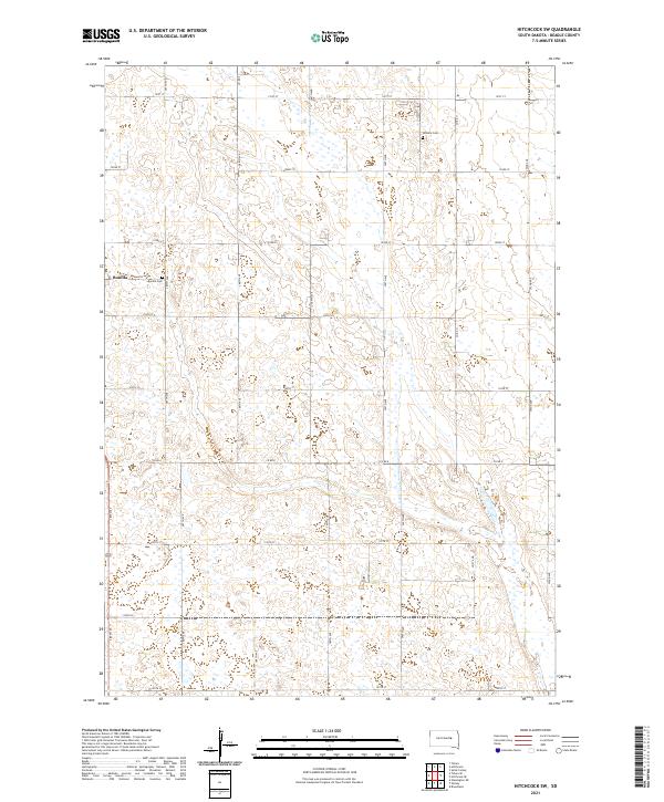 Hitchcock SW, SD — USGS 7.5-minute topo (2021)