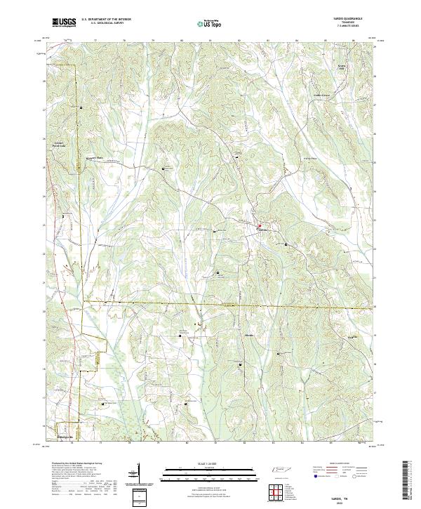 Sardis, TN — USGS 7.5-minute topo (2022)