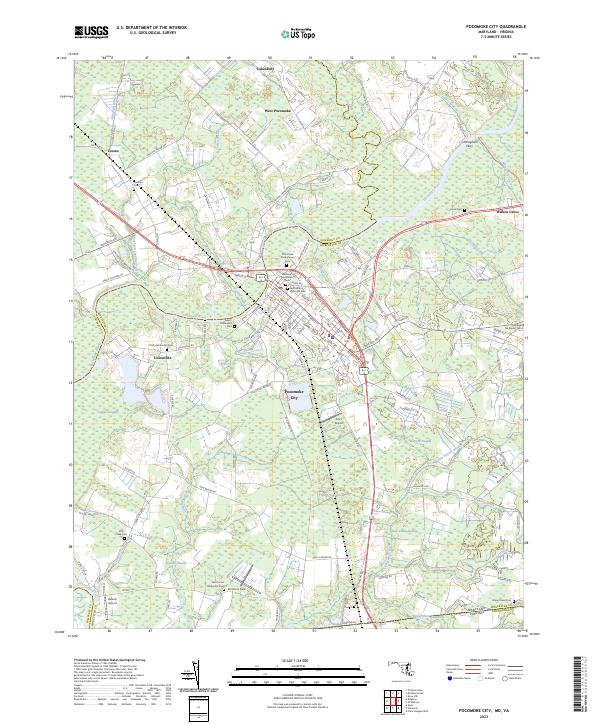 Pocomoke City, MD-VA — USGS 7.5-minute topo (2023)