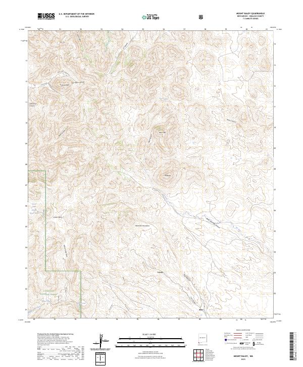 Mount Baldy, NM — USGS 7.5-minute topo (2023)