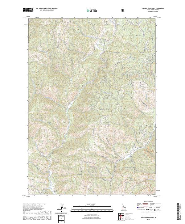 Warm Springs Point, ID — USGS 7.5-minute topo (2023)