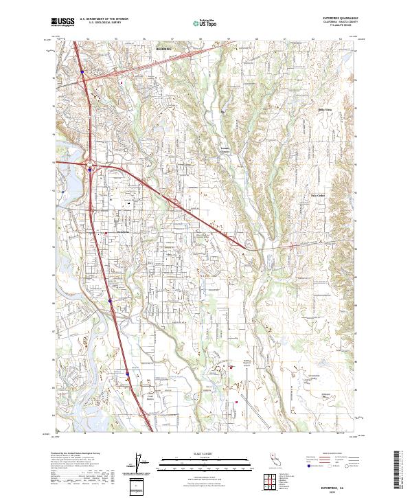 Enterprise, CA — USGS 7.5-minute topo (2023)